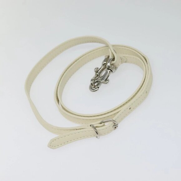 BALENCIAGA Paper mini Hand Bag Leather 2way White Silver - Picture 12 of 16